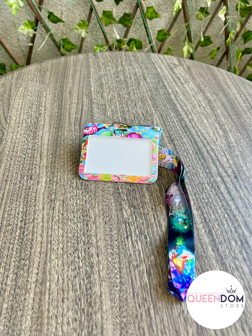 Preventa Portacredencial Horizontal + Lanyard Alice in the wonderland 5