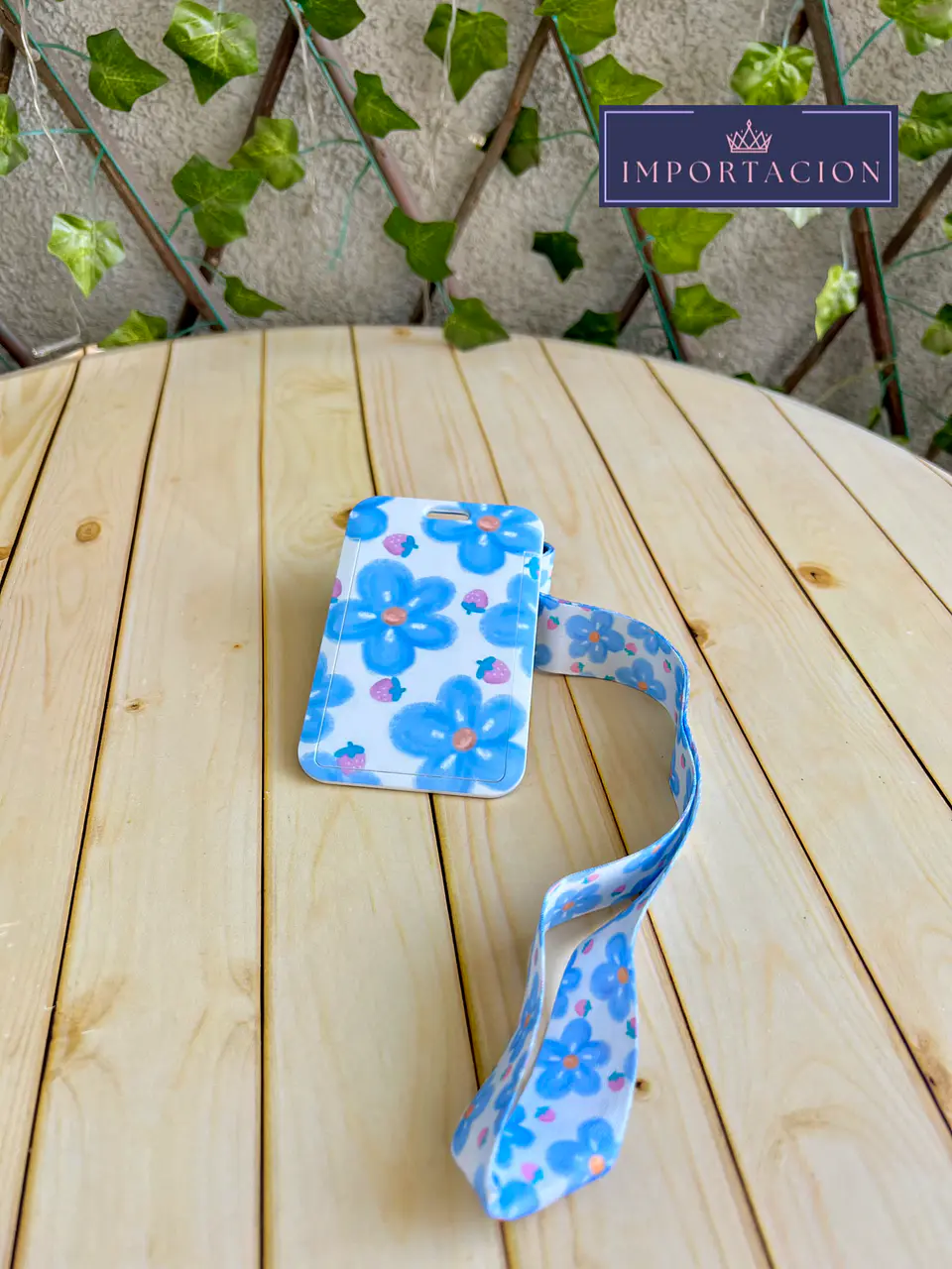 Preventa Portacredencial + Lanyard Flores 3 Colores 2