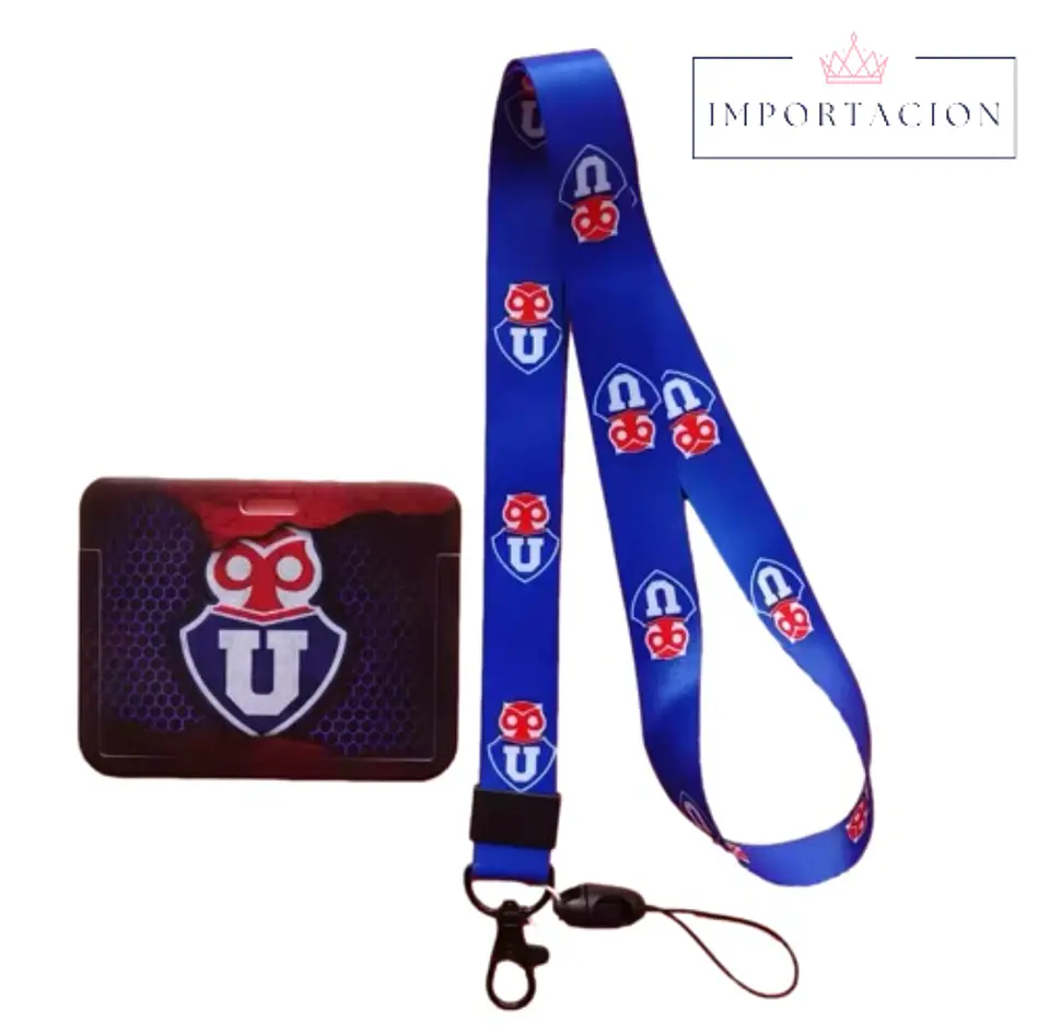 Preventa Portacredencial Horizontal + Lanyard Universidad De Chile 5
