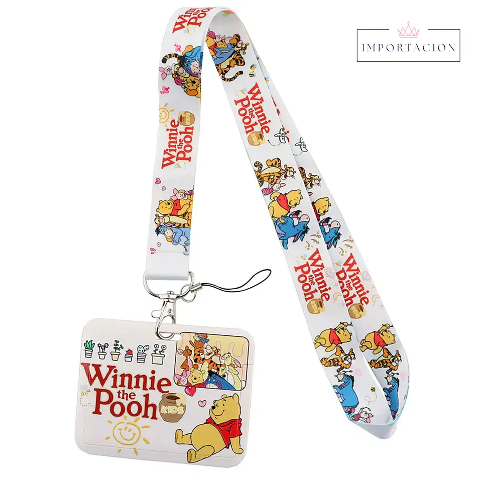 Preventa Portacredencial Horizontal + Lanyard Winnie the pooh 3