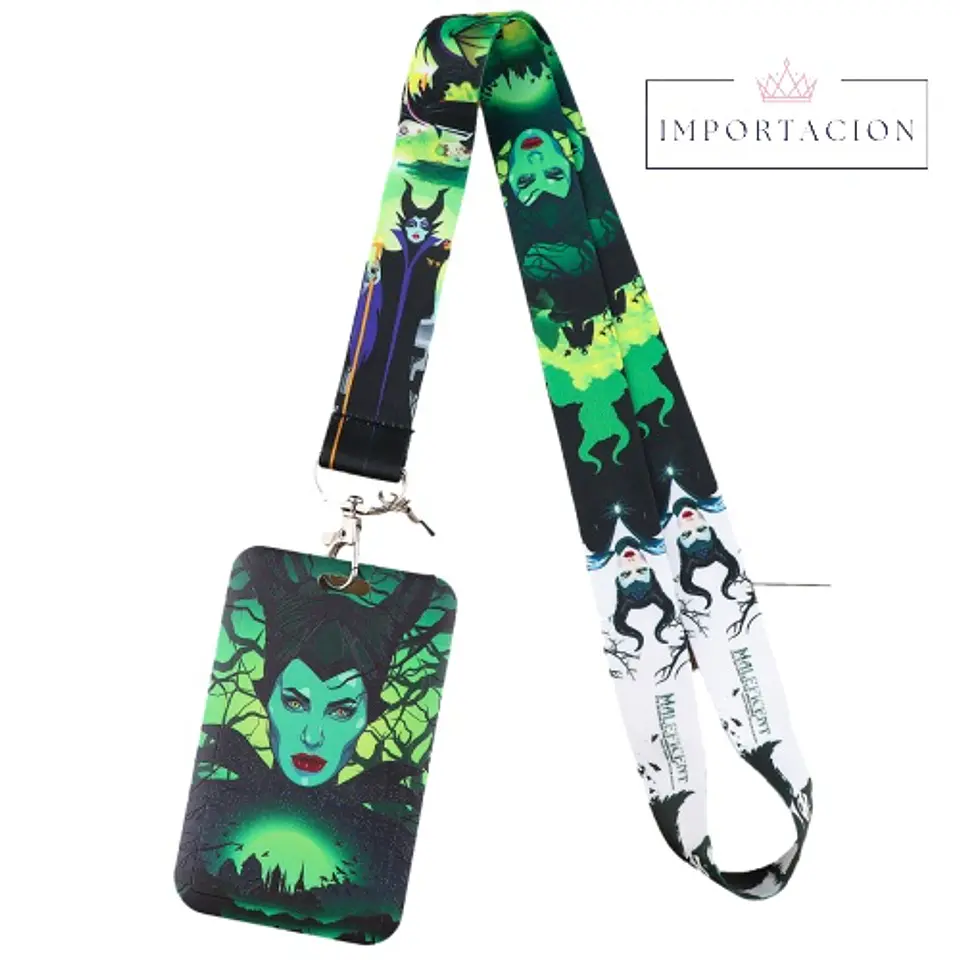 Preventa Portacredencial Vertical + Lanyard Malefica 1
