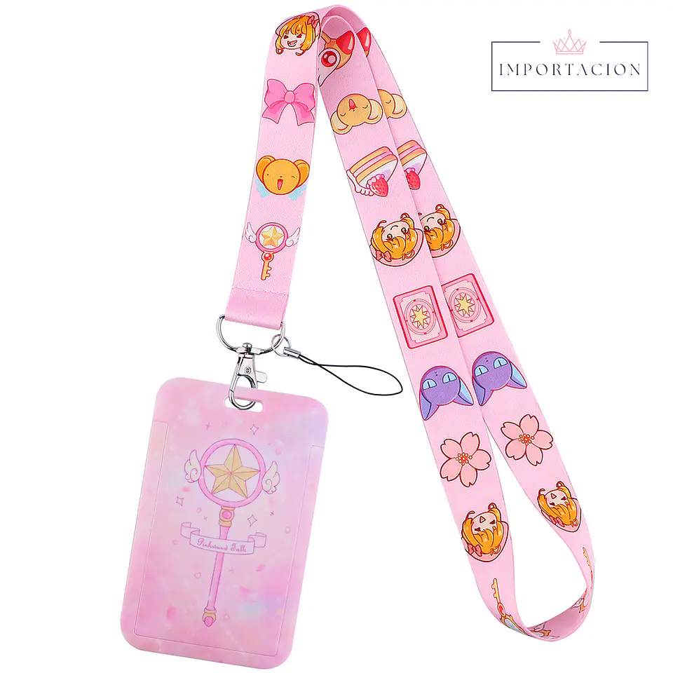 Preventa  Portacredencial Vertical + Lanyard Sakura Card Captor 2