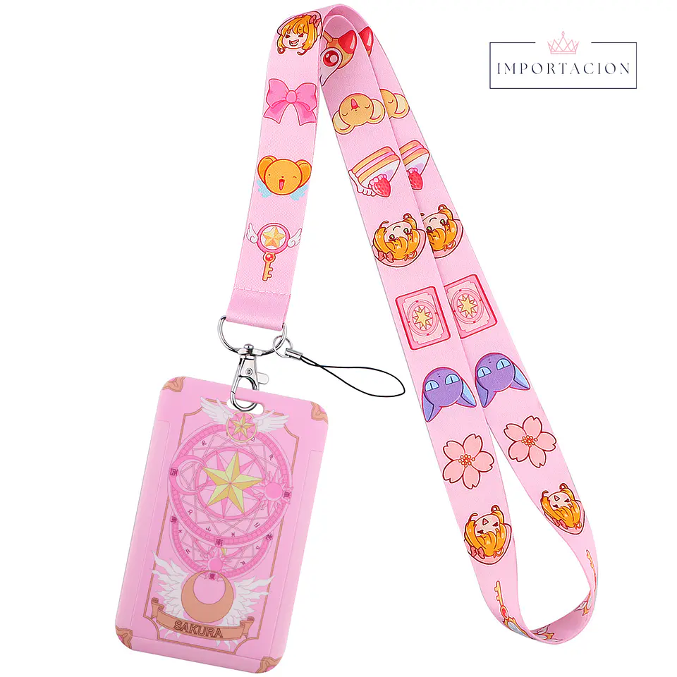 Preventa  Portacredencial Vertical + Lanyard Sakura Card Captor 3