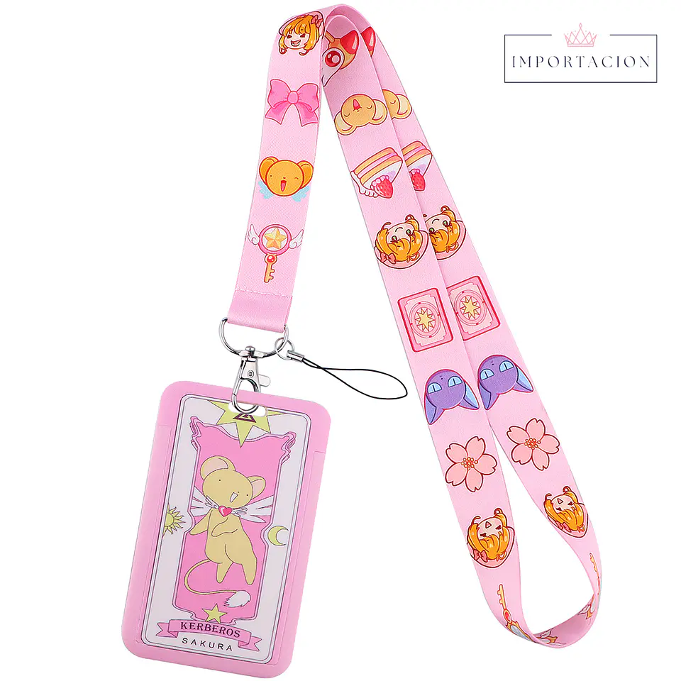 Preventa  Portacredencial Vertical + Lanyard Sakura Card Captor 4