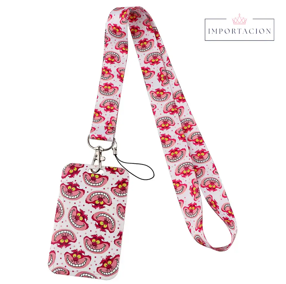 Preventa Portacredencial Vertical + Lanyard Alicia in the wonderland 5