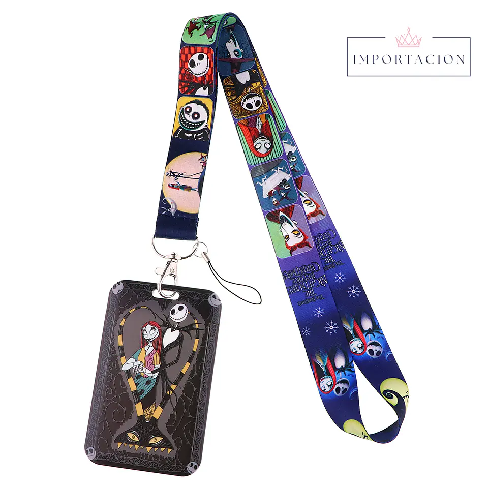 Preventa Portacredencial Vertical + Lanyard Jack and Sally 4