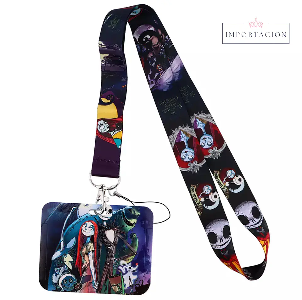 Preventa Portacredencial Horizontal + Lanyard Jack Skellington 7