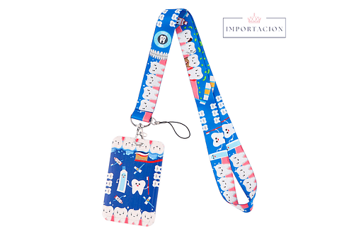 Preventa Portacredencial Vertical+ Lanyard Dentistas 