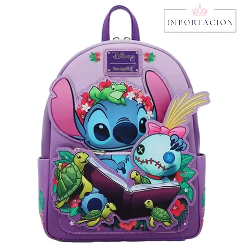 Preventa Mochila Loungefly Stitch &Lilo Reading Flora