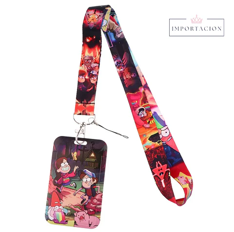 Preventa Portacredencial Vertical + Lanyard Gravity Falls