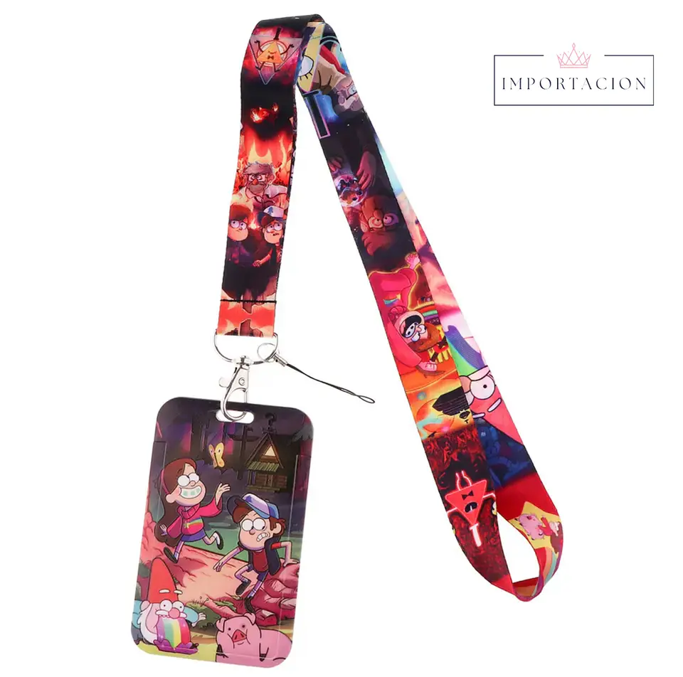 Preventa Portacredencial Vertical + Lanyard Gravity Falls 1