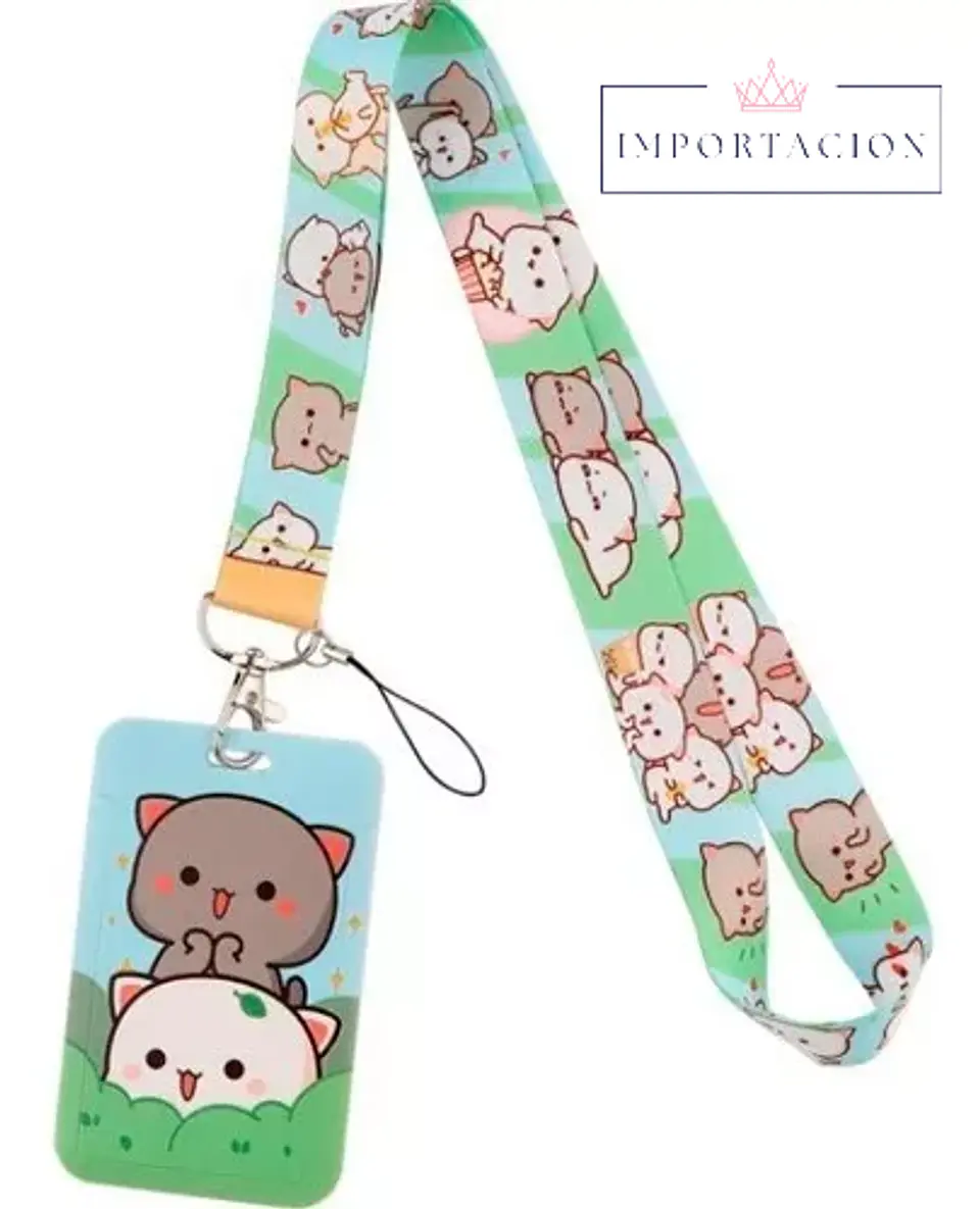 Preventa Portacredencial Vertical + Lanyard Gatitos 5
