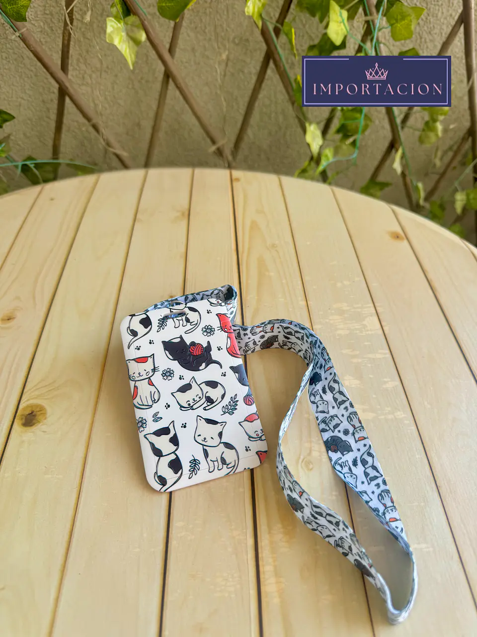 Preventa Portacredencial Vertical + Lanyard Gatitos 6