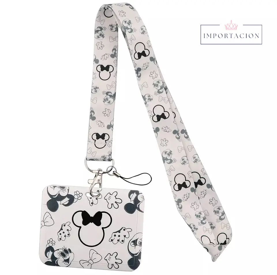 Preventa Portacredencial Horizontal + Lanyard Minnie Mouse 5