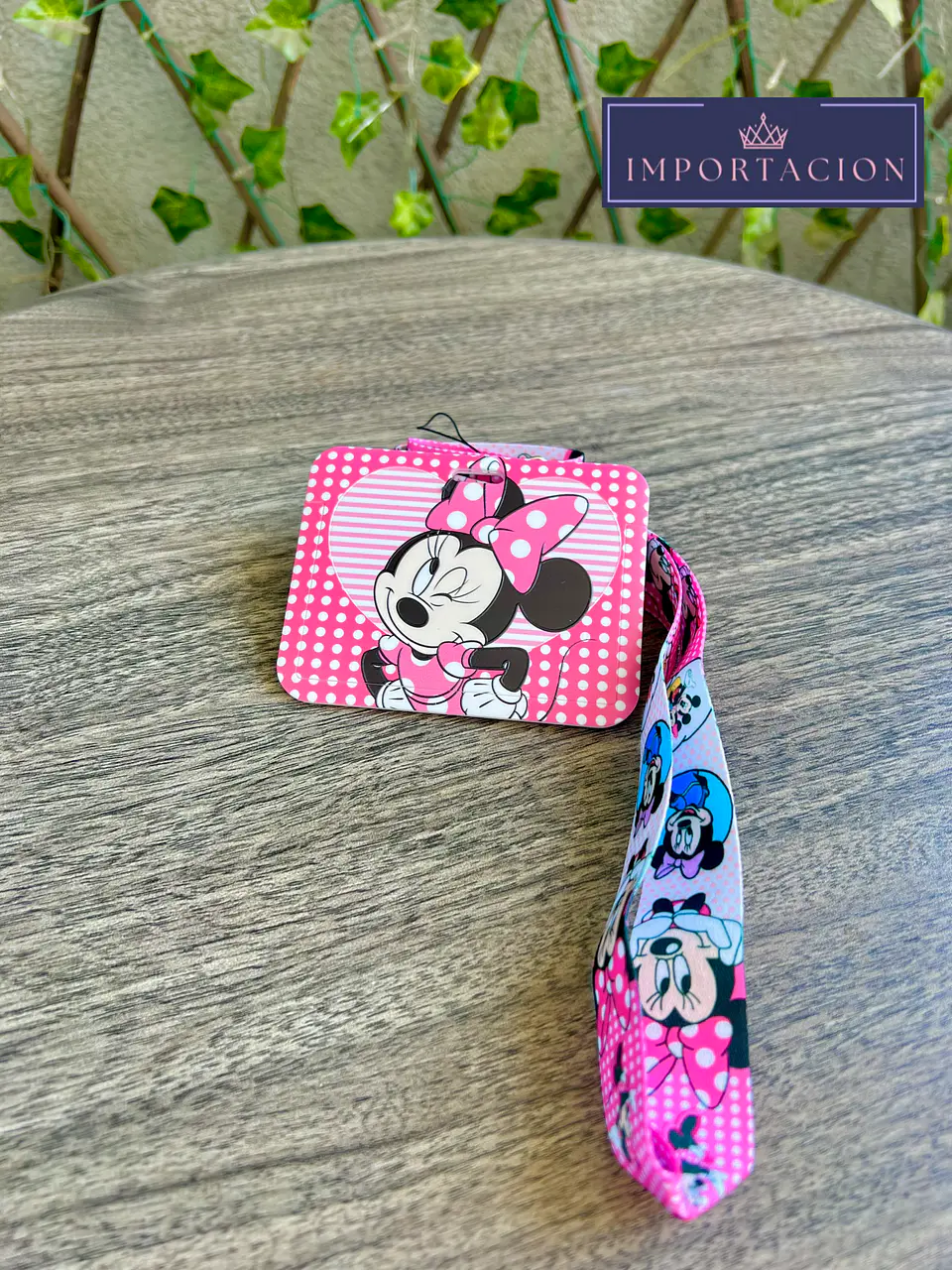 Preventa Portacredencial Horizontal + Lanyard Minnie Mouse 3