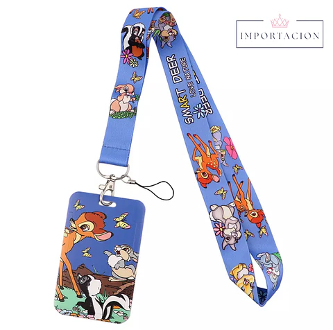 Preventa  Portacredencial Vertical + Lanyard Bambi 