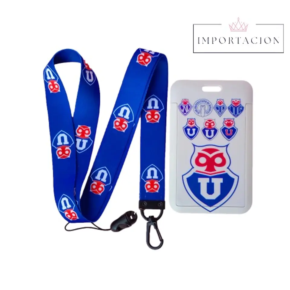 Preventa Portacredencial Vertical + Lanyard U De Chile 28