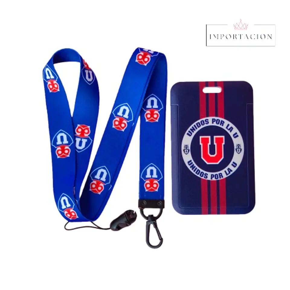 Preventa Portacredencial Vertical + Lanyard U De Chile 12