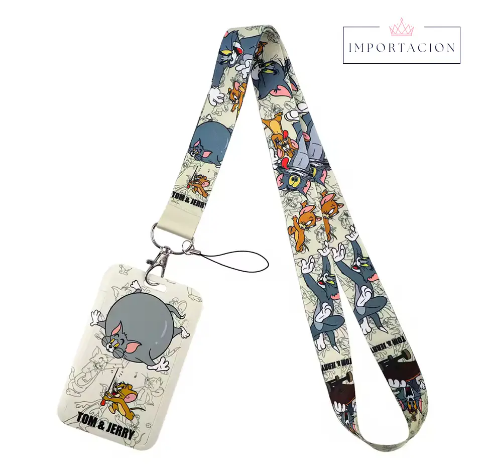 Preventa Portacredencial Vertical + Lanyard Tom & Jerry 4
