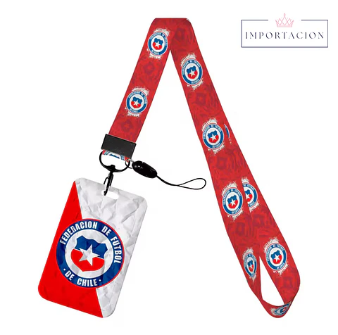 Preventa Portacredencial Vertical + Lanyard Seleccion de Chile
