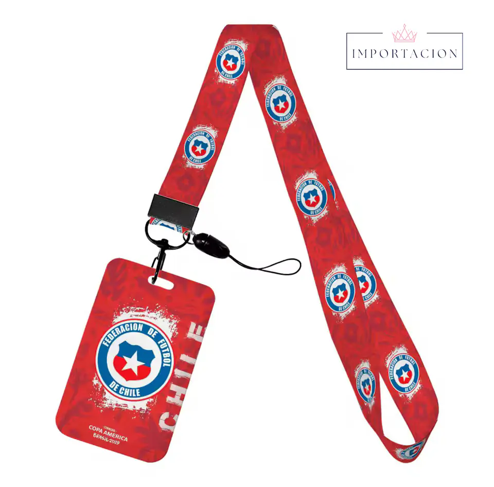 Preventa Portacredencial Vertical + Lanyard Seleccion de Chile 2