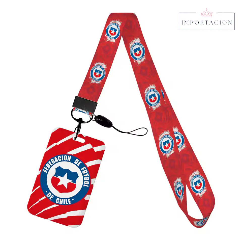 Preventa Portacredencial Vertical + Lanyard Seleccion de Chile 3