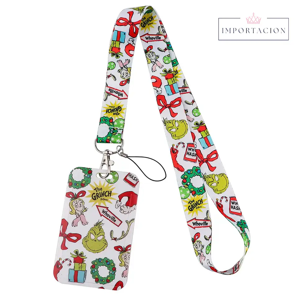 Preventa Portacredencial Vertical + Lanyard Grinch 3