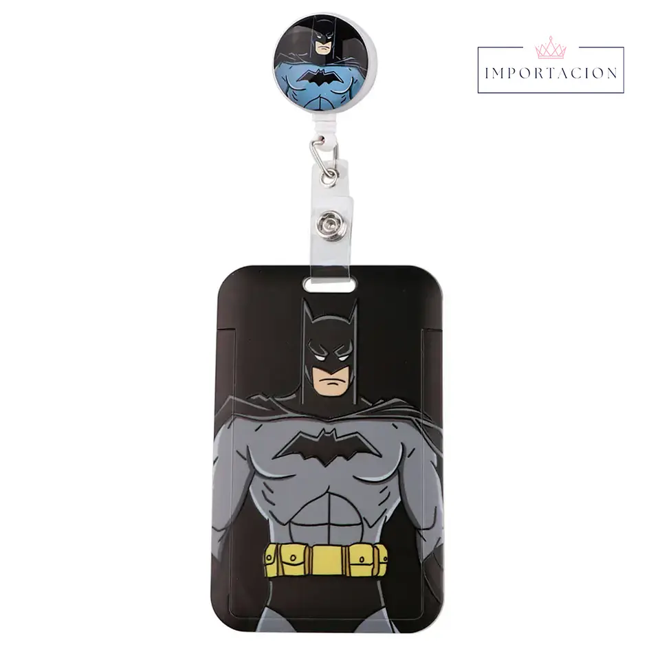 Preventa Portacredencial Vertical + Hebilla Retractil Batman 3