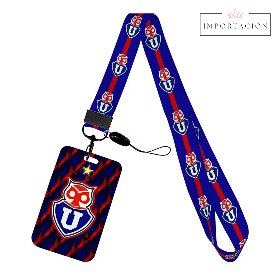 Preventa Portacredencial Vertical + Lanyard U De Chile 21