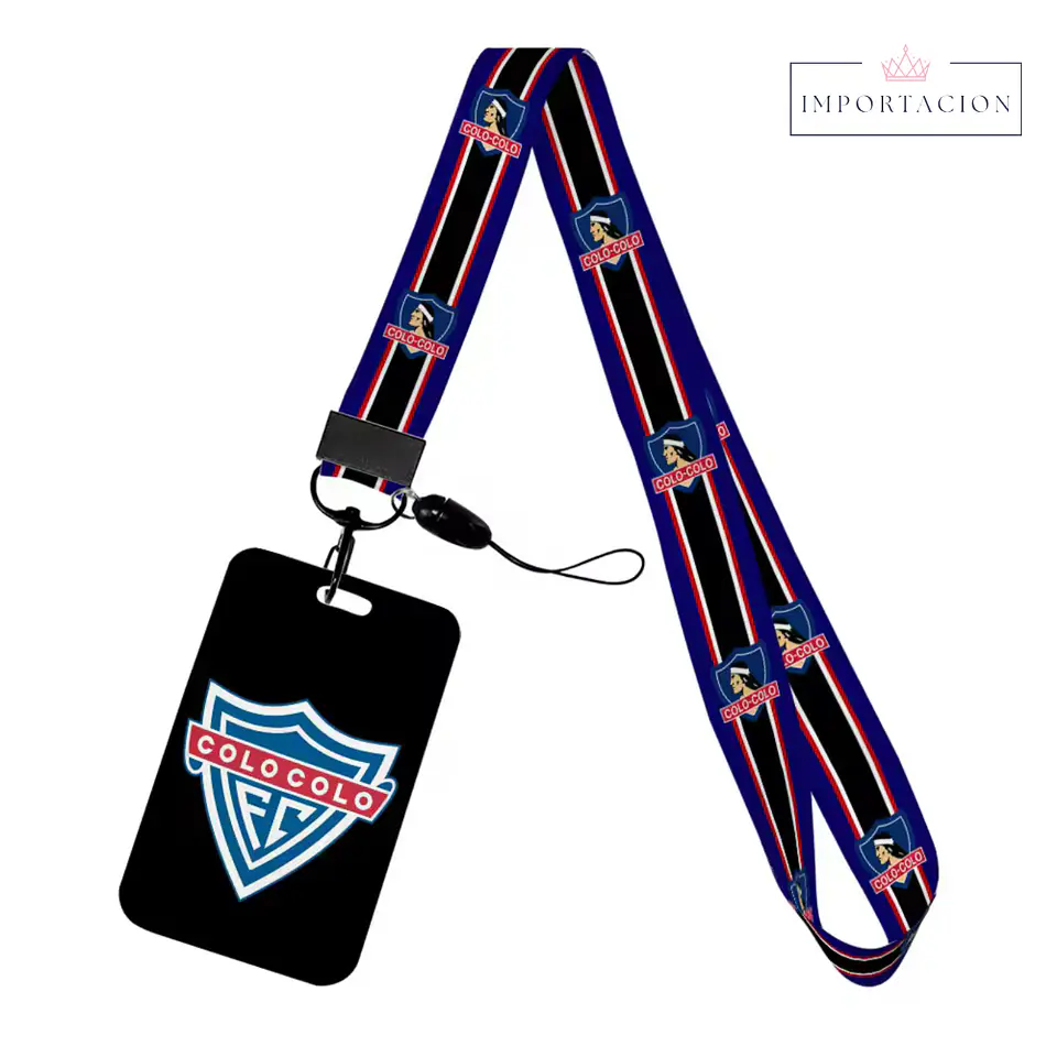 Preventa Portacredencial vertical + Lanyard Colo Colo Chile 12