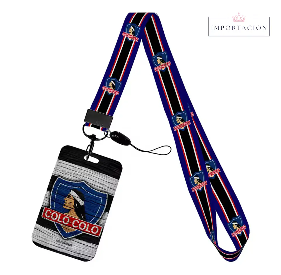 Preventa Portacredencial vertical + Lanyard Colo Colo Chile 14