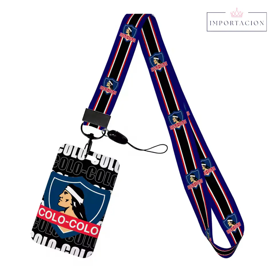 Preventa Portacredencial vertical + Lanyard Colo Colo Chile 16