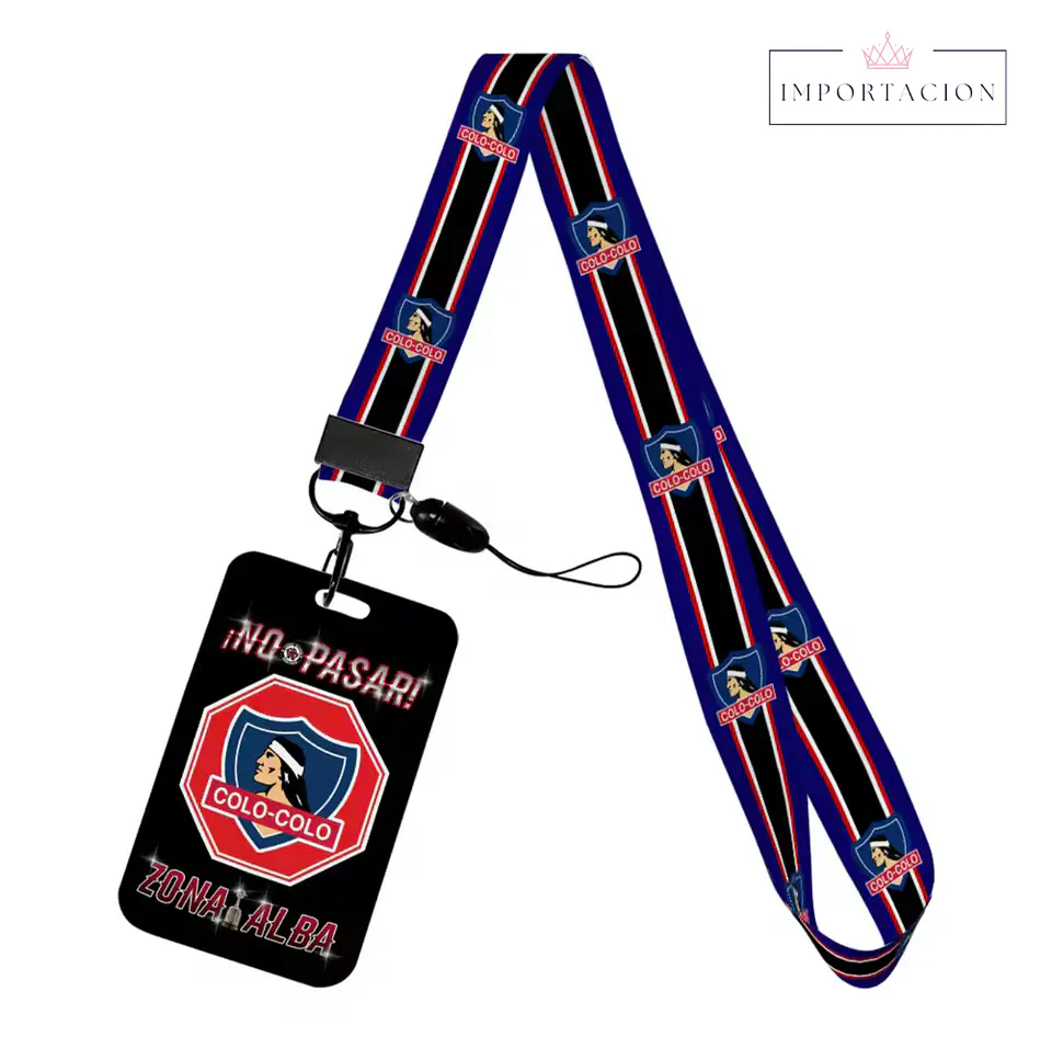 Preventa Portacredencial vertical + Lanyard Colo Colo Chile 17