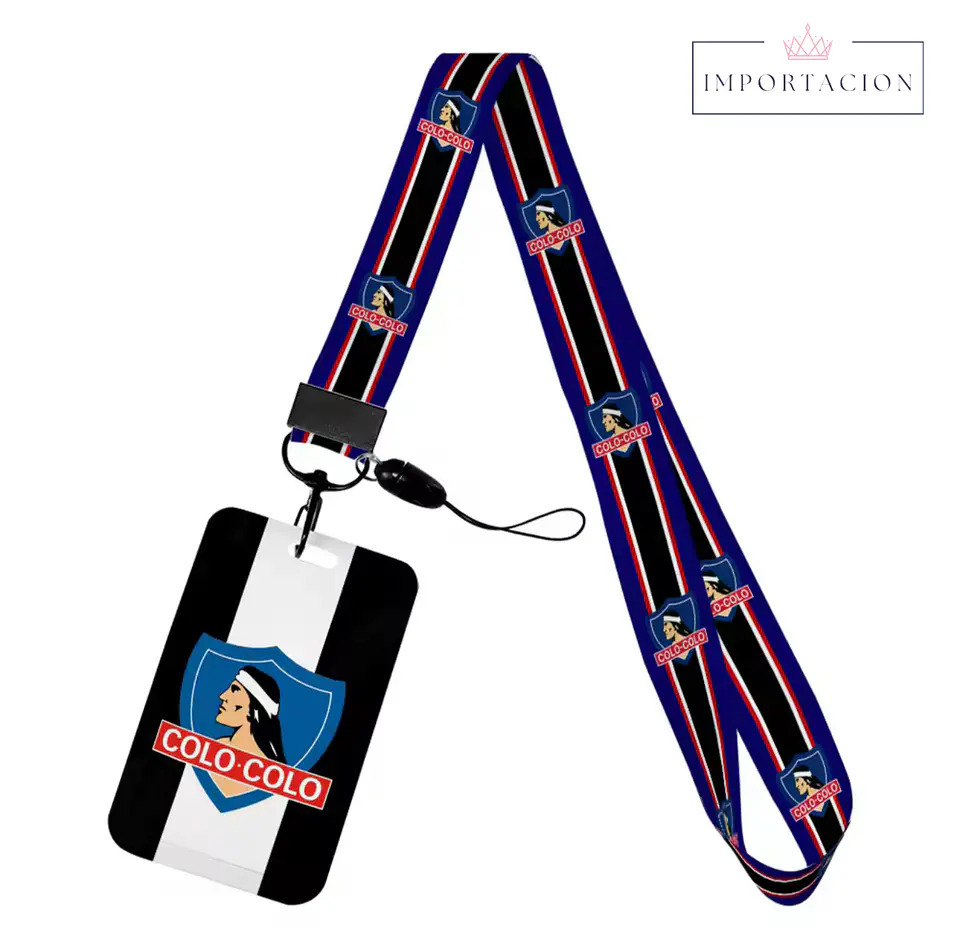 Preventa Portacredencial vertical + Lanyard Colo Colo Chile 18