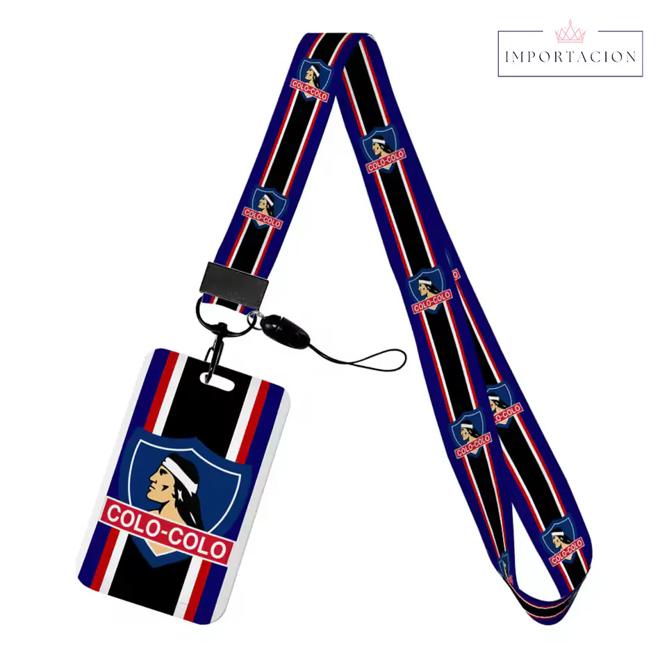Preventa Portacredencial vertical + Lanyard Colo Colo Chile 19