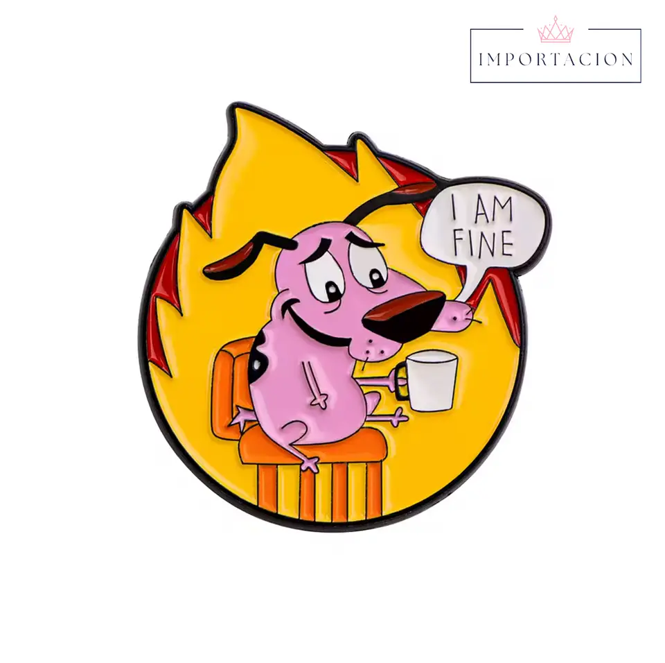 Preventa Pin Serie Perro Coraje  5