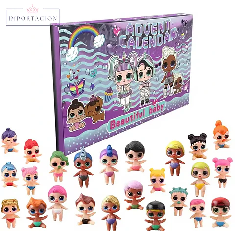 Preventa Calendario Adviento Figuras Beautiful Baby 24 Piezas