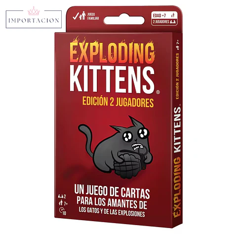 Preventa Exploding Kittens-gatos Explosivos Español 2 Jugadores