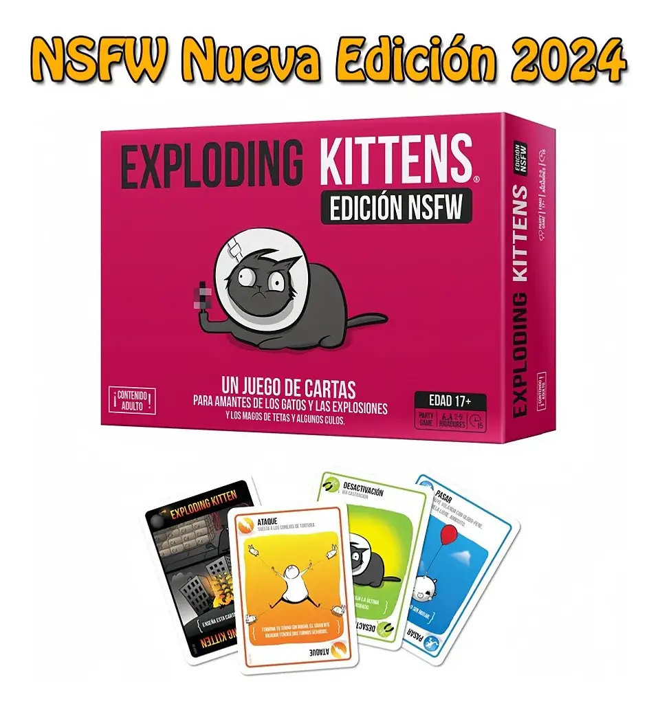 Preventa Exploding Kittens - Gatos Explosivos Juego De Mesa Español 7