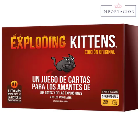 Preventa Exploding Kittens - Gatos Explosivos Juego De Mesa Español