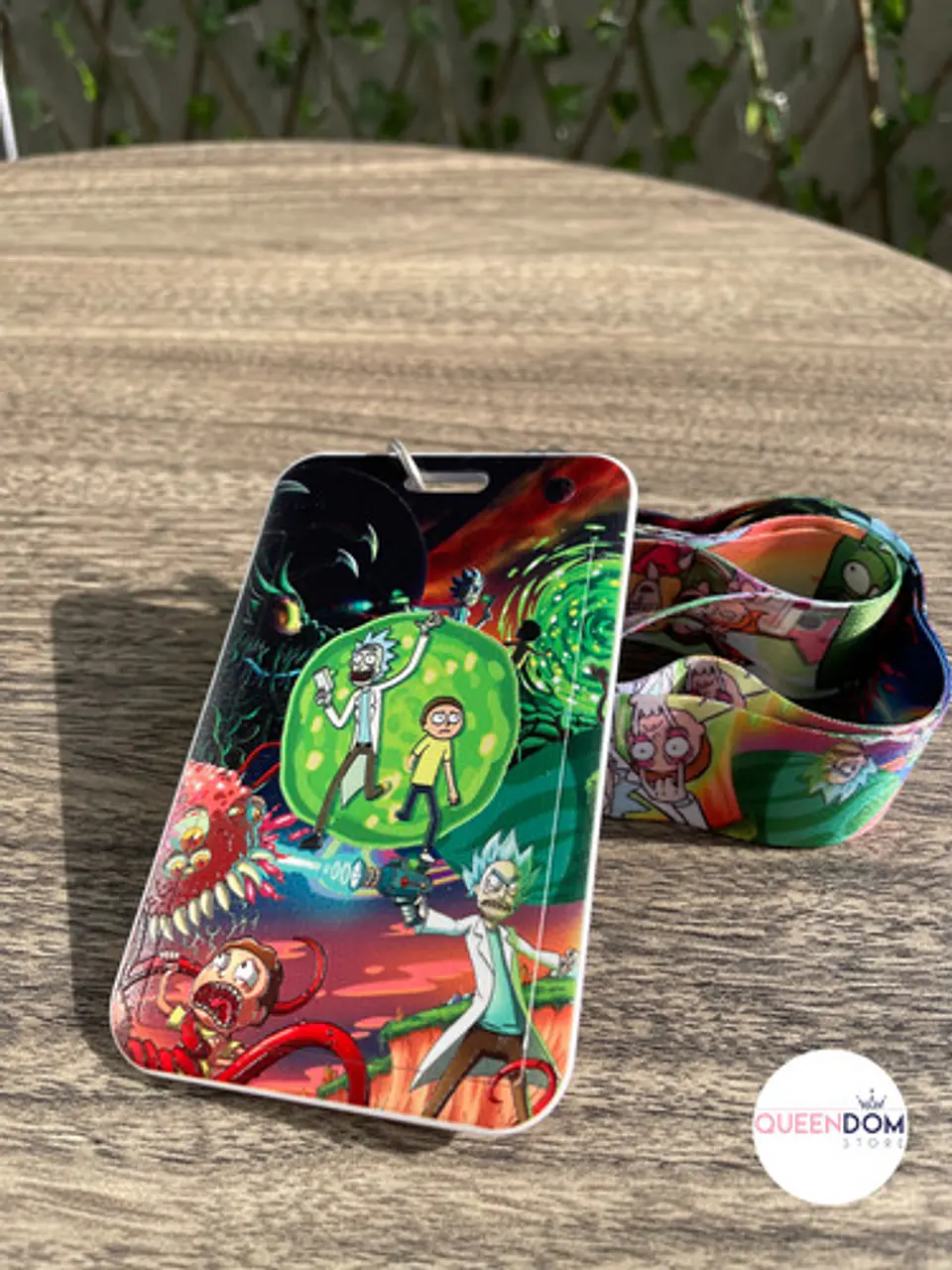 Portacredencial Vertical + Lanyard Rick And Morty 2