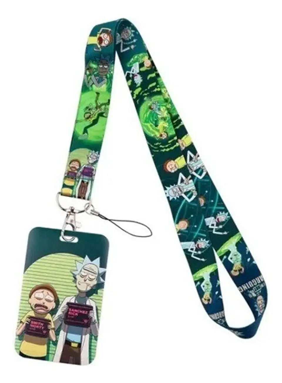 Portacredencial Vertical + Lanyard Rick And Morty 4