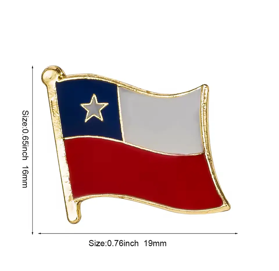 Preventa Pin Bandera de Chile 2