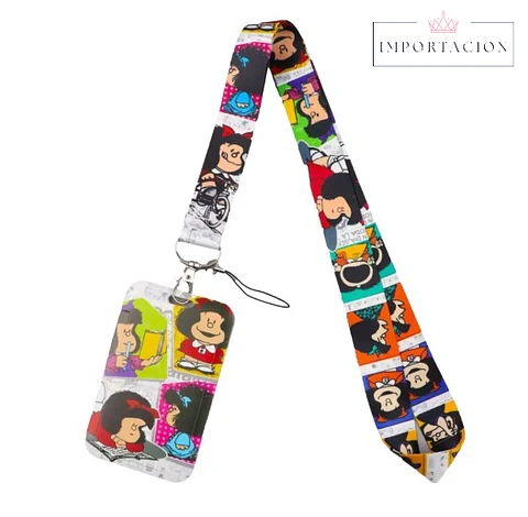 Preventa Portacredencial Vertical + Lanyard Mafalda