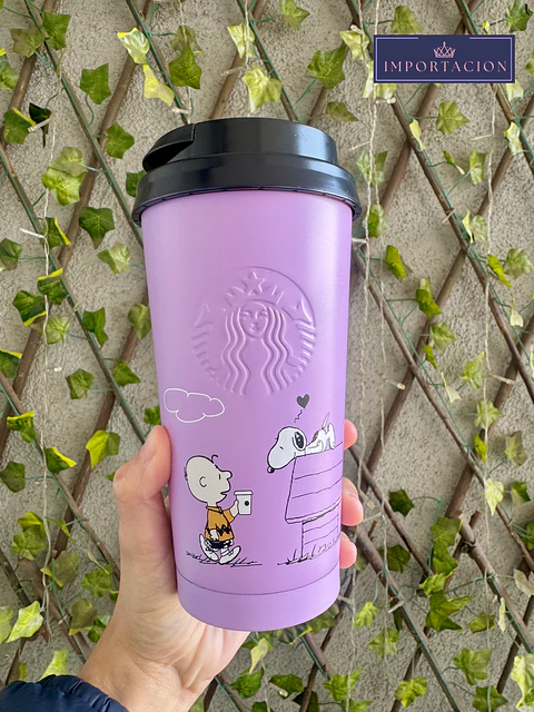 Preventa Vaso Termico Starbucks Snoppy + Charlie 473ml