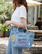 Preventa Bolso De Mano Snoppy Mezclilla Jeans - Miniatura 4