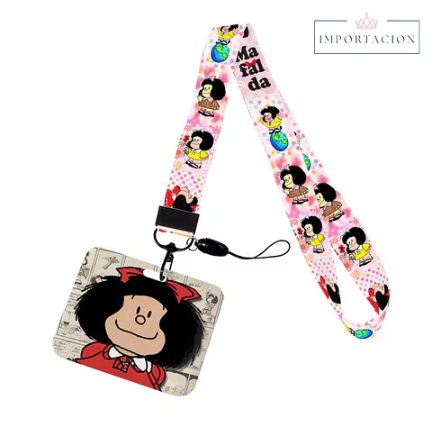 Preventa Portacredencial Horizontal + Lanyard Mafalda