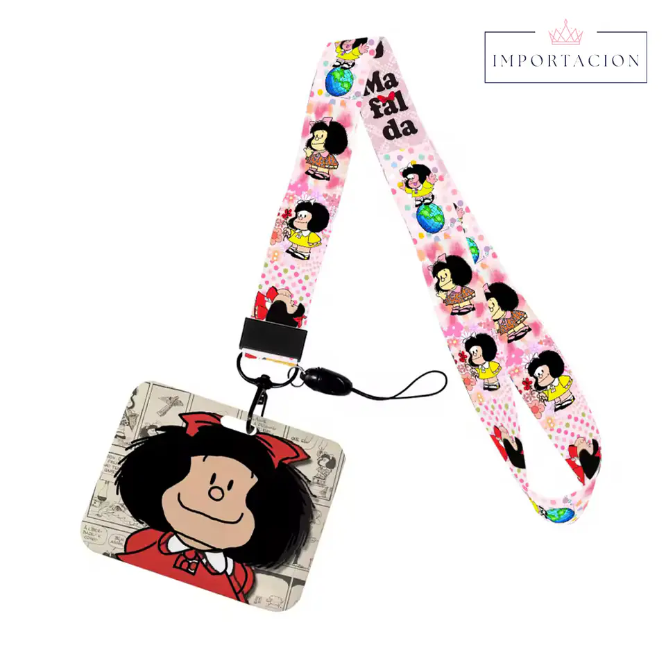 Preventa Portacredencial Horizontal + Lanyard Mafalda 1