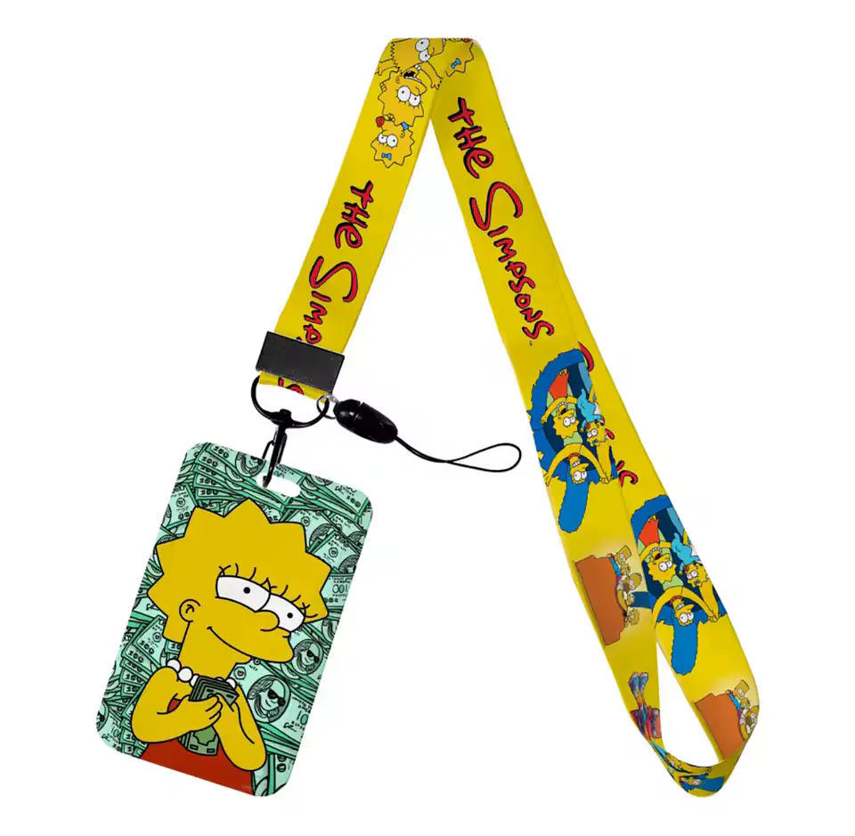 Preventa Portacredencial Vertical + Lanyard Los Simpson 4