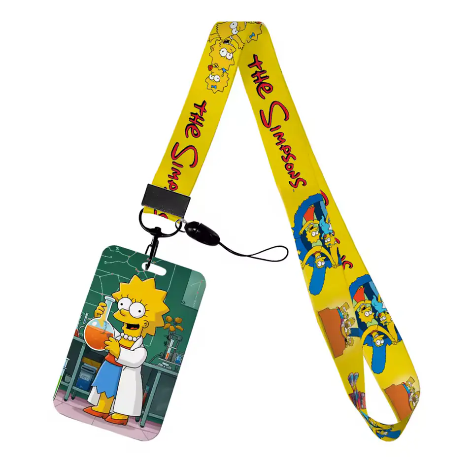 Preventa Portacredencial Vertical + Lanyard Los Simpson 5
